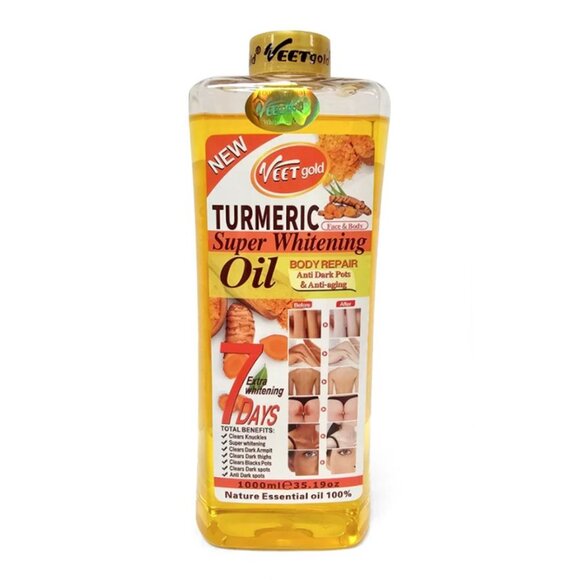 Veet Gold Turmeric Body Oil 1000ml - Picture 3 of 3